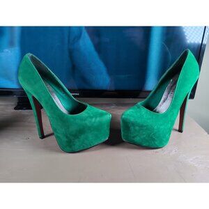 Armour Size 4 Womens Stiletto High Heels Velvet Pumps Ladies Slip On Shoes